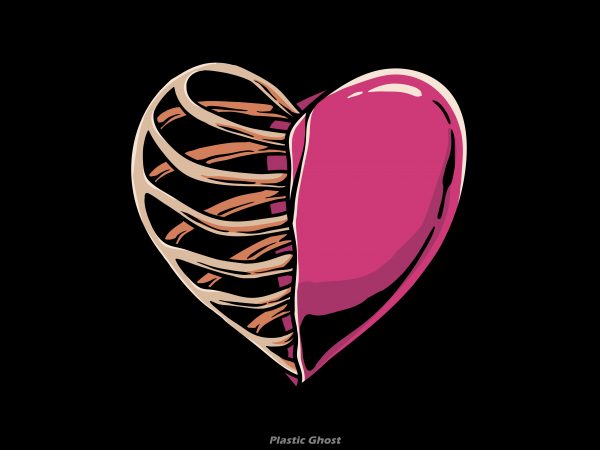 heart and skeleton t shirt design for purchase heart and skeleton t shirt design for purchase