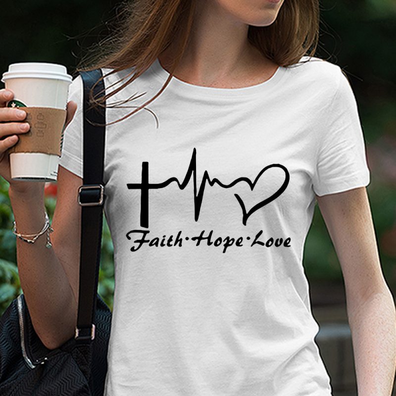 Faith Hope Love Svg, Religious Svg, Christian Svg , Cutting File , Silhouette , Love Bundle svg , Valentine svg , Heart Clipart , Love svg digital download t-shirt designs for merch by amazon