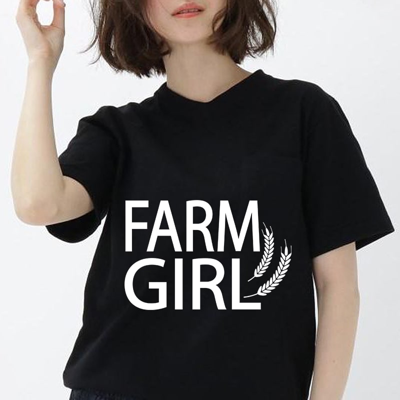Farm Girl, Farm Life, Farm House, Wheat, EPS DXF PNG SVG Digital Download t shirt designs for printful