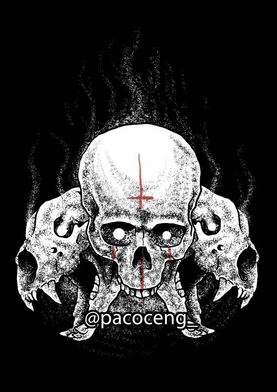 detailed skull bundle tshirt design