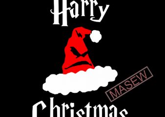 Harry svg, Potter Christmas svg, Potter svg, Harry Clipart, Silhouette, Cricut, Snowflakes svg, Magic wand, Witch hat, EPS DXF SVG PNG Digital Download vector t-shirt