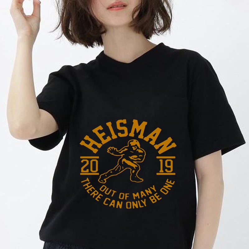 2019 Heisman Out Of Many There Can Only Be One, Sport EPS DXF SVG PNG Digital Download tshirt-factory.com