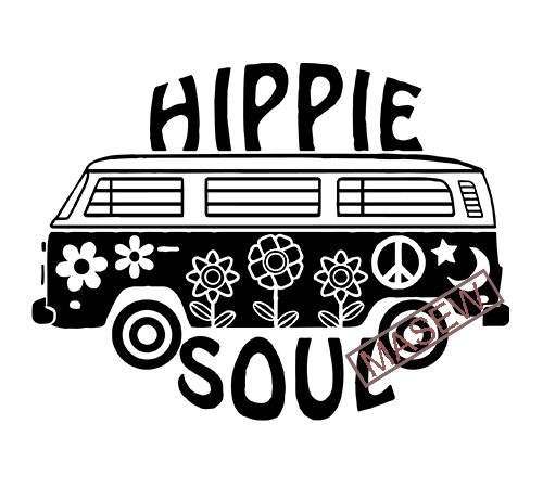 Hippie van svg file,hippie girl svg,hippie soul svg,svg saying,t-shirt svg -vector art commercial & personal use- cricut,cameo,silhouette