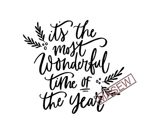 It’s the most wonderful time of the year svg, christmas svg file, hand lettered svg, svg commercial use, winter svg, silhouette & cameo buy t t shirt design for sale