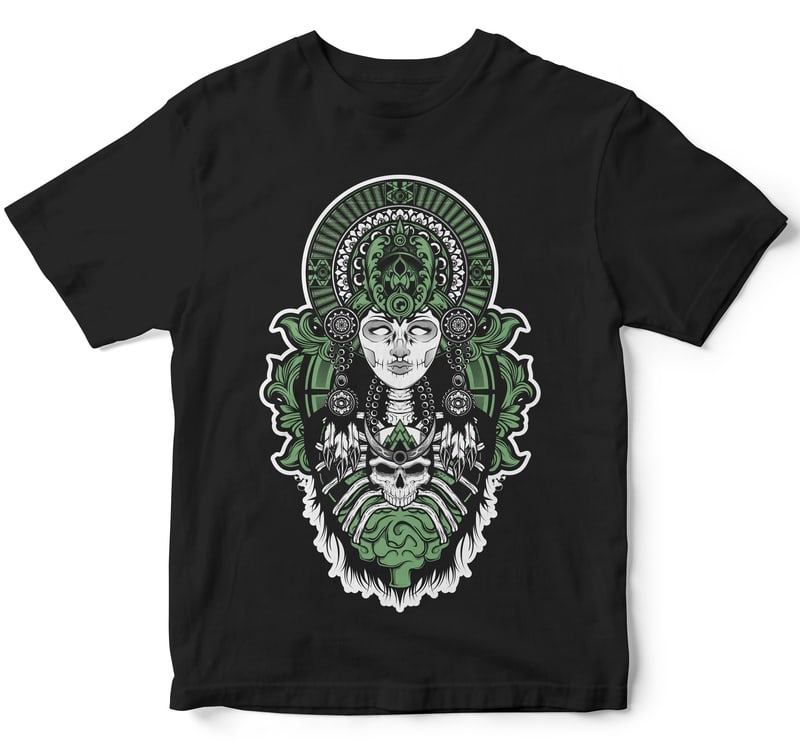 Devil goddes Mythology vector shirt designs