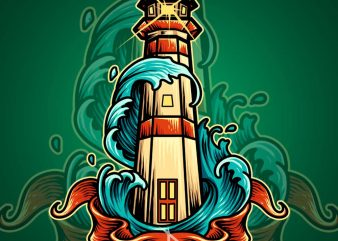 lighthouse tshirt design