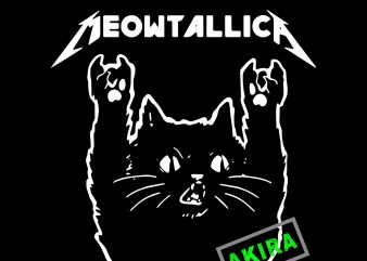Funny Meowtallica Tee Kittens Love Meow Cute Cat’s Christmas t shirt design for purchase