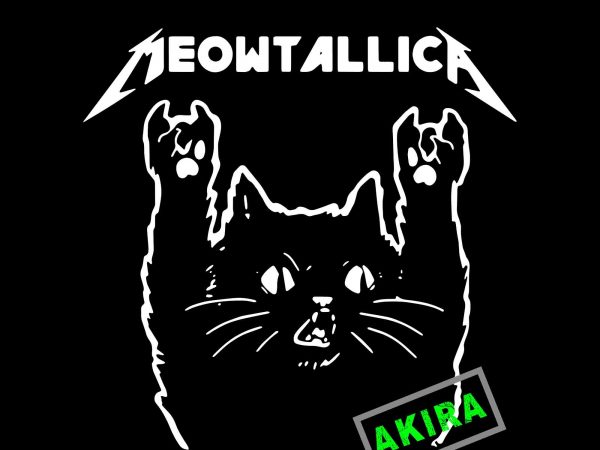 Funny meowtallica tee kittens love meow cute cat’s christmas t shirt design for purchase