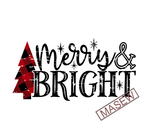 Christmas svg cut file, merry & bright svg, buffalo plaid distressed christmas tree svg cut file, christmas cut file, merry christmas svg digital download t t shirt vector file