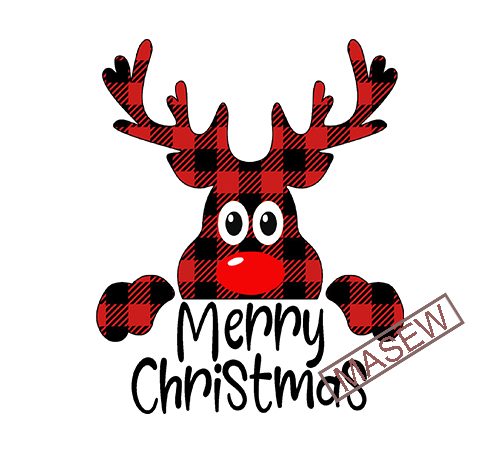 Christmas svg, merry christmas svg, buffalo plaid christmas svg, buffalo plaid reindeer svg, reindeer christmas svg, christmas shirt svg digital download t shirt design for