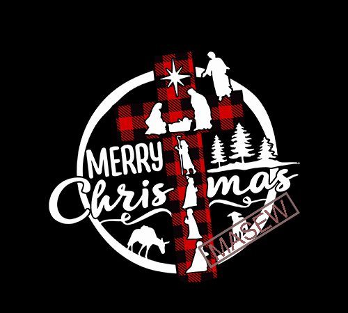 Merry christmas, cross, jesus, funny quote animals, eps svg png dxf digital download vector t-shirt design template