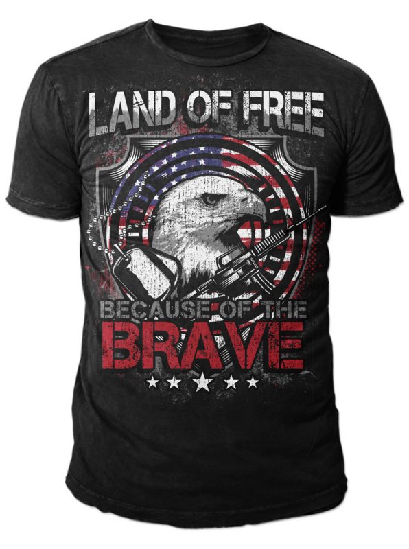 LAND OF FREE buy t shirt designs artwork
