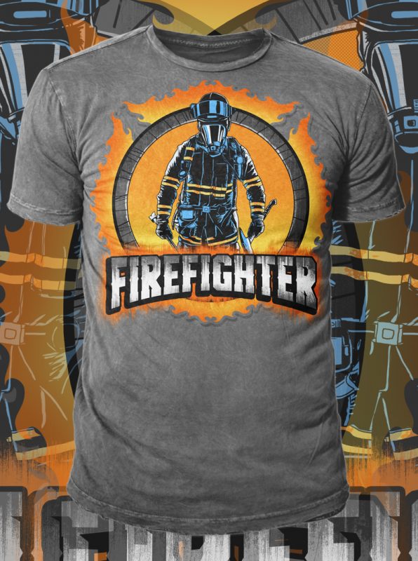 FIREFIGHTER buy t shirt design