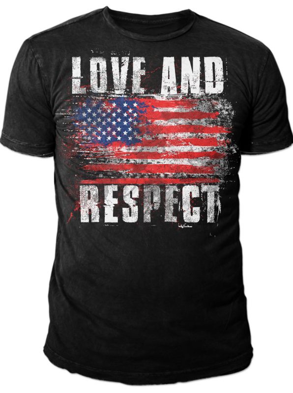 LOVE AND RESPECT t shirt designs for printful