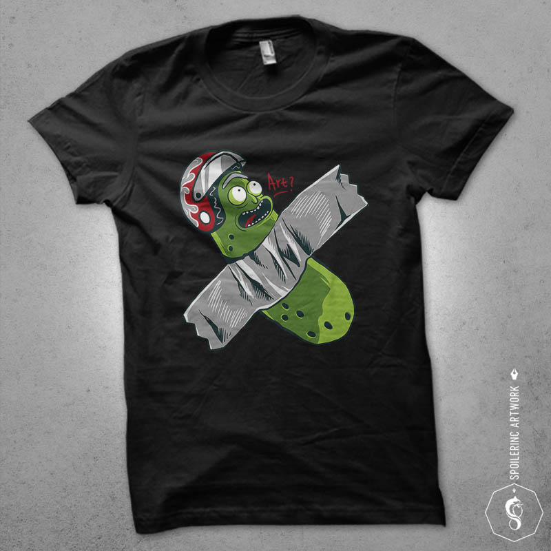 pickle taped Graphic t-shirt design tshirt-factory.com