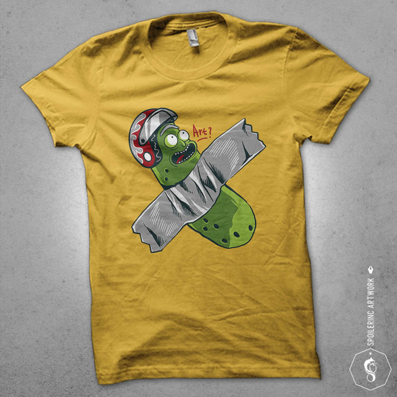 pickle taped Graphic t-shirt design tshirt-factory.com