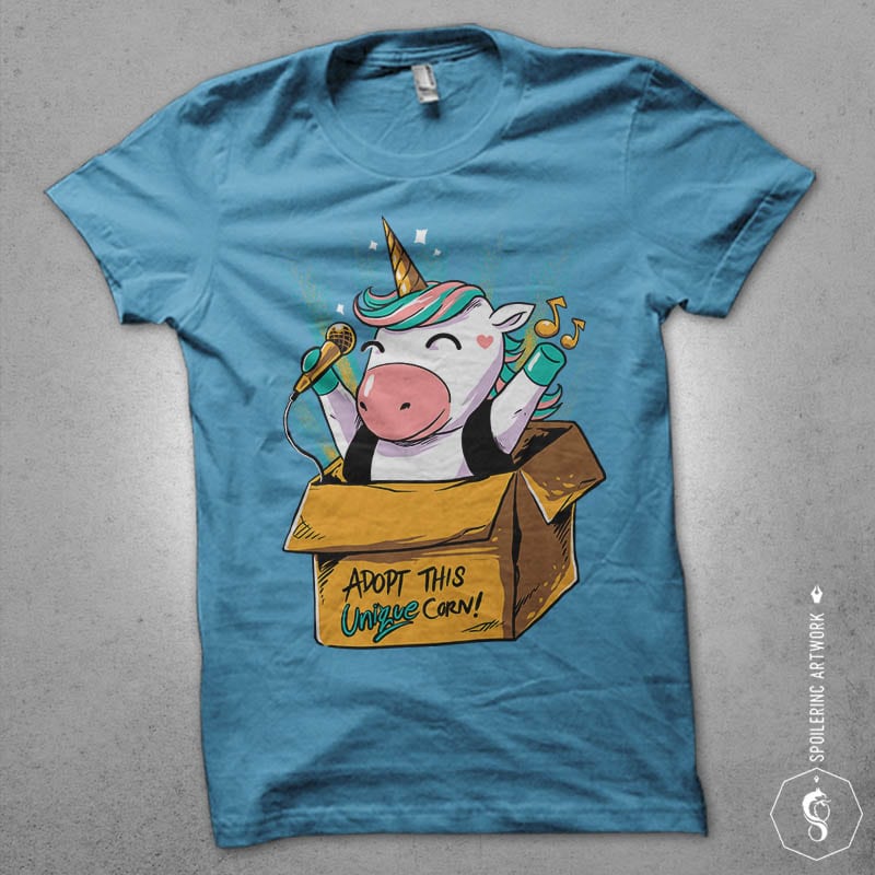 unique corn Graphic t-shirt design tshirt-factory.com