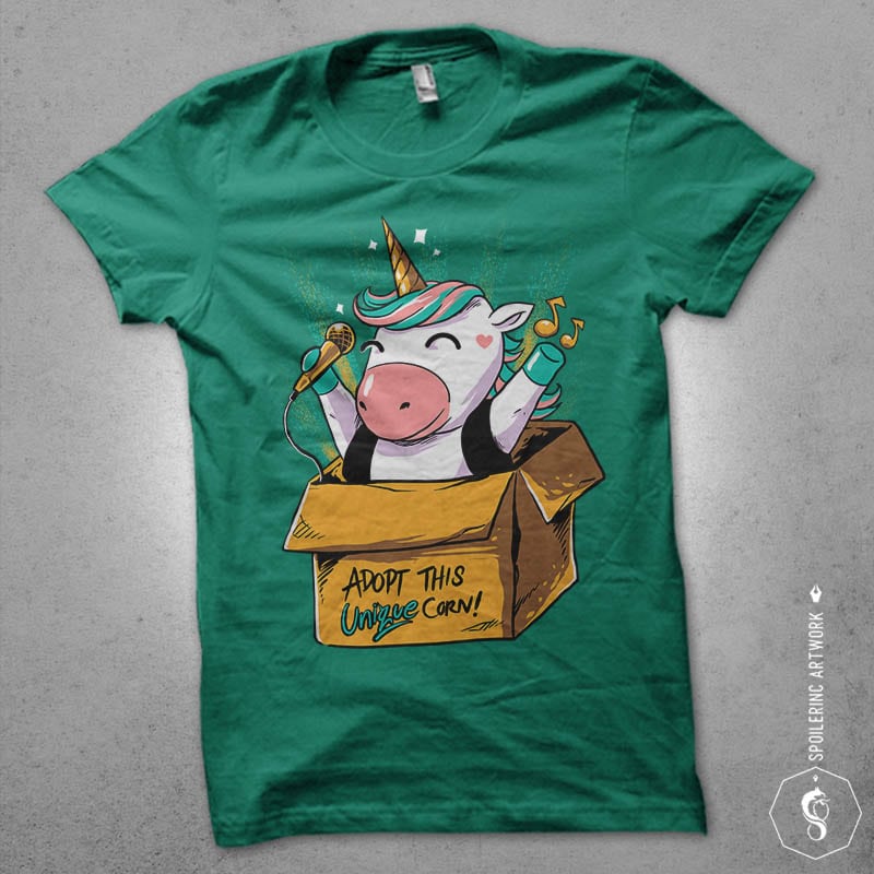 unique corn Graphic t-shirt design tshirt-factory.com