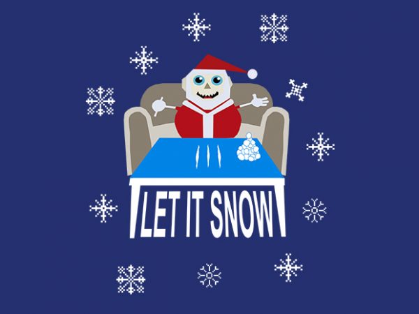 Let it snow funny wallmart design