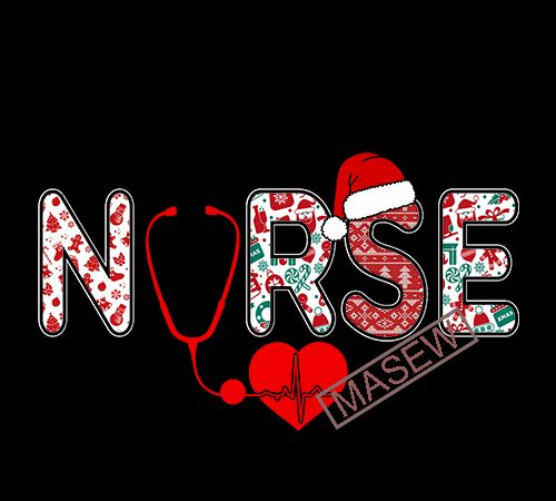 Nurse christmas, heart, doctor headphone job, christmas eps svg png dxf digital download tshirt design for sale