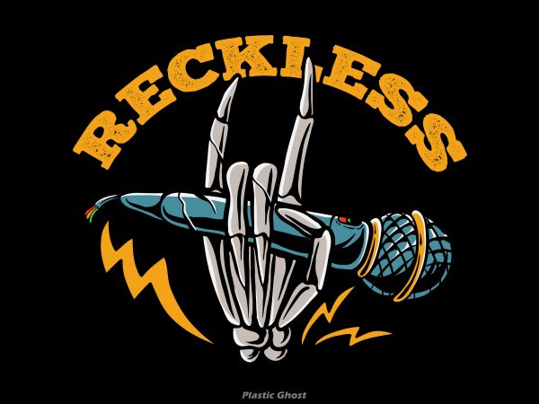 Reckless t shirt design png