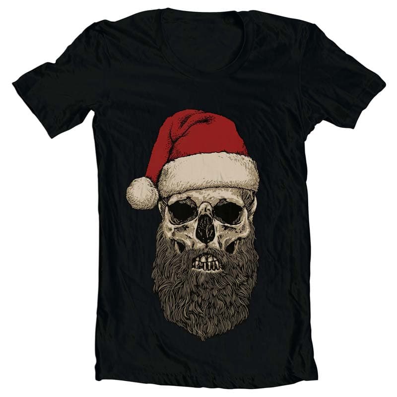 Santa Beard vector t shirt design