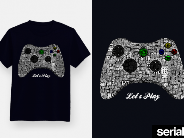 ◾️ leт’ѕ plαy ◾️ gamer t-shirt design