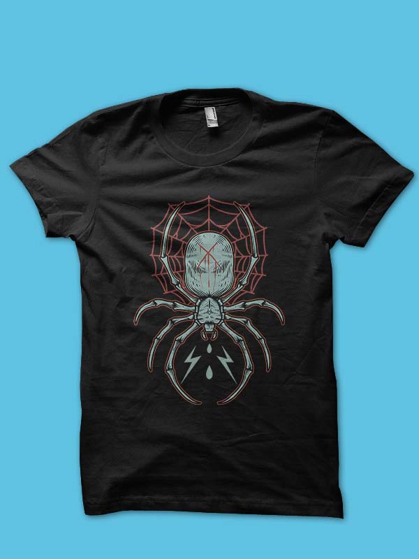 deadly spider tshirt design buy tshirt design