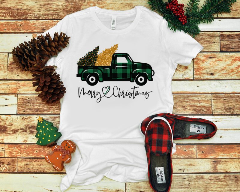 5 Bundle Truck For Christmas PNG, Christmas Buffalo Plaid PNG, Leopard Truck PNG buy t shirt designs artwork