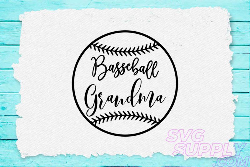 Baseball grandma black svg for baseball tshirt vector shirt designs