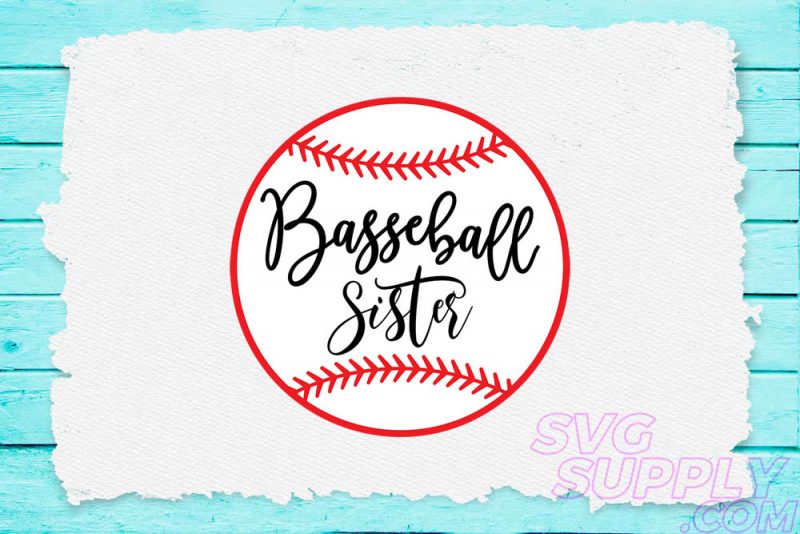 Baseball sister svg for baseball tshirt tshirt factory