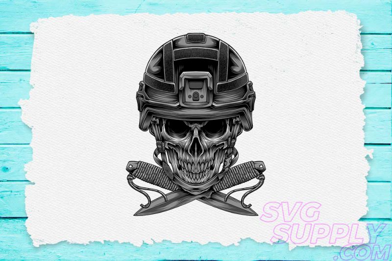 Skull soldier for hoodie design buy t shirt design