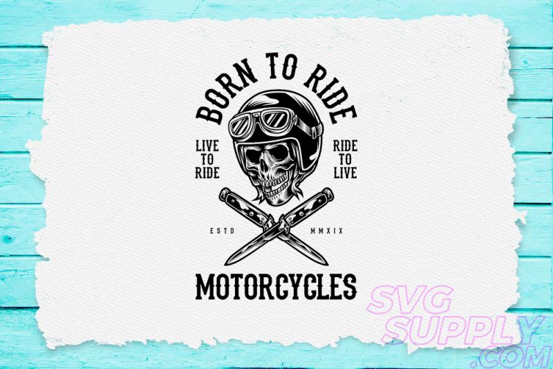 Born to ride motorcycles t-shirt design t shirt designs for printful