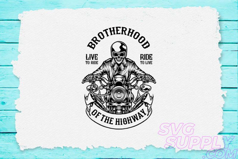 Brotherhood of the highway t-shirt design t shirt designs for print on demand