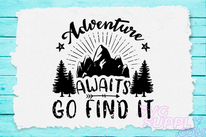 Adventure awaits svg design for adventure hat t shirt designs for teespring