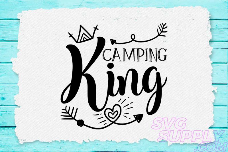 Camping king svg design for adventure zipper hoodie buy t shirt design