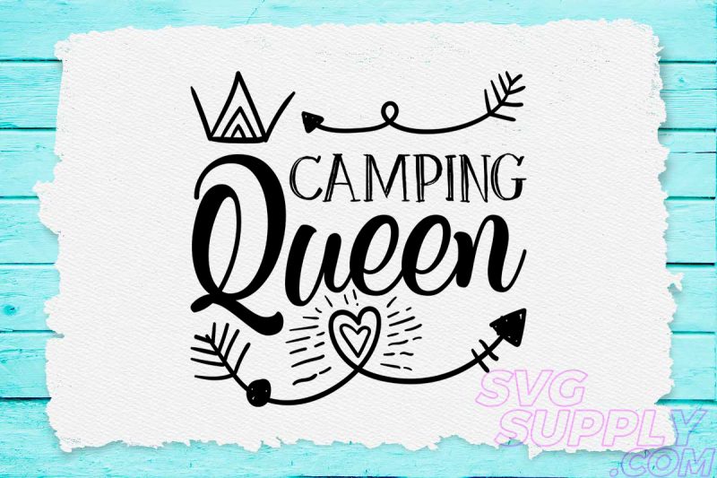 Camping queen svg design for adventure hoodie buy t shirt design