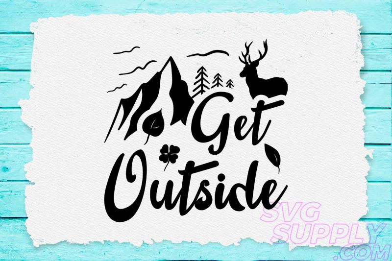 Get outside svg design for adventure tshirt t-shirt designs for merch by amazon