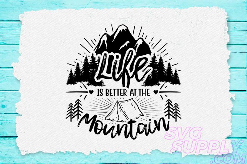 Life is better svg design for adventure print tshirt design for merch by amazon