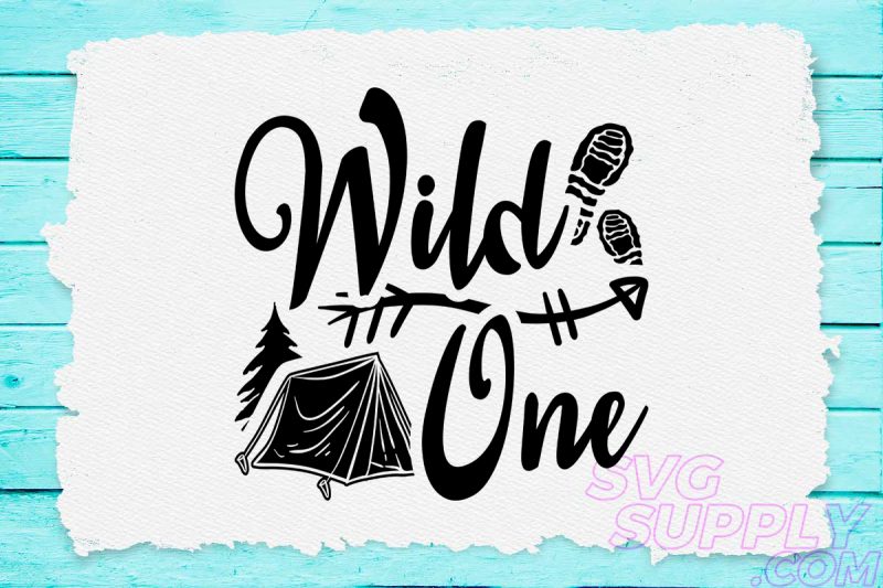 Wild ones svg design for adventure shirt vector shirt designs