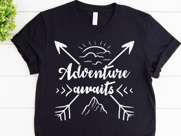 Adventure awaits you svg design for adventure pin