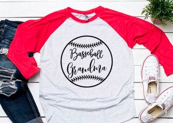 Baseball grandma black svg for baseball tshirt