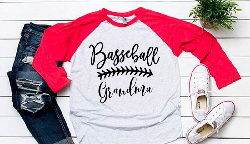 Baseball grandma clipart svg for baseball tshirt tshirt factory