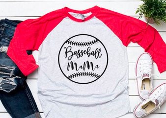 Baseball mama black svg for baseball tshirt