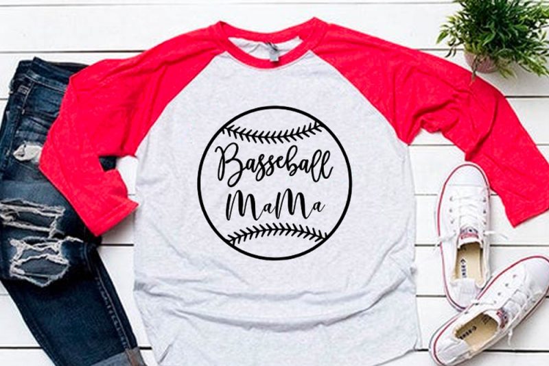 Baseball mama black svg for baseball tshirt tshirt factory