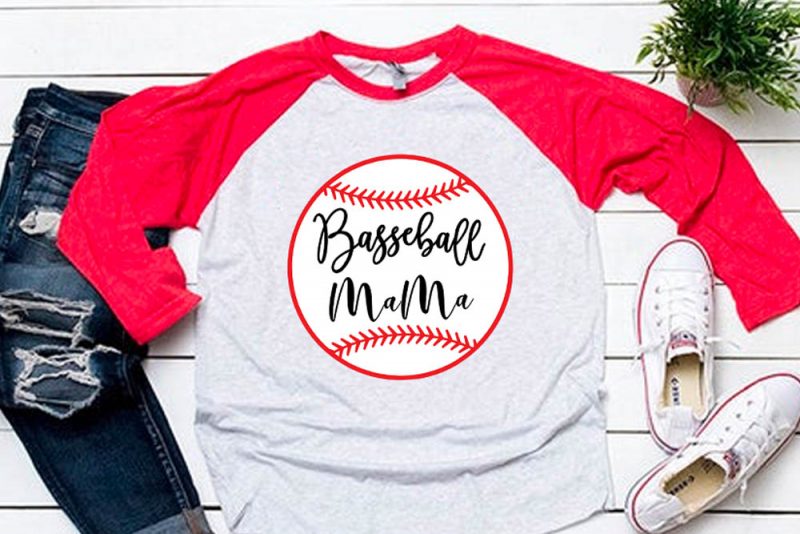 Baseball mama svg for baseball tshirt tshirt factory