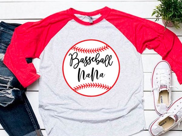 Baseball nana svg for baseball tshirt - Buy t-shirt designs