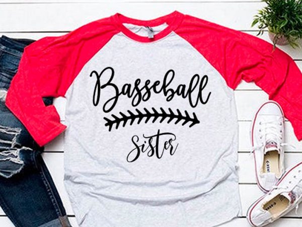 Sister clipart svg for baseball tshirt Sister clipart svg for baseball tshirt