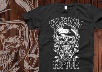 Custom motor t-shirt design