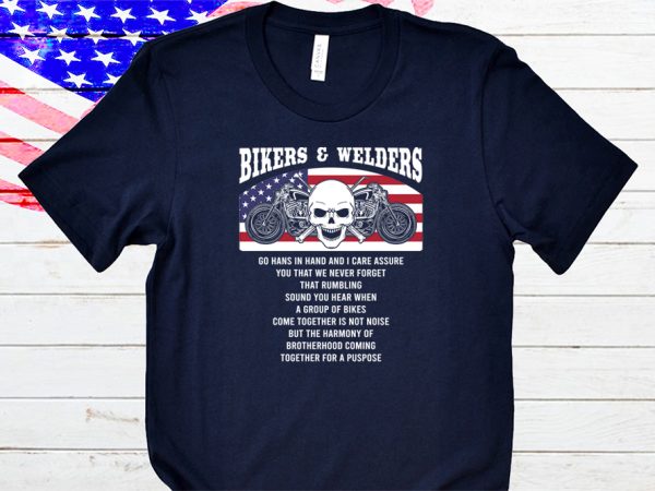 Bikers and welders t-shirt design